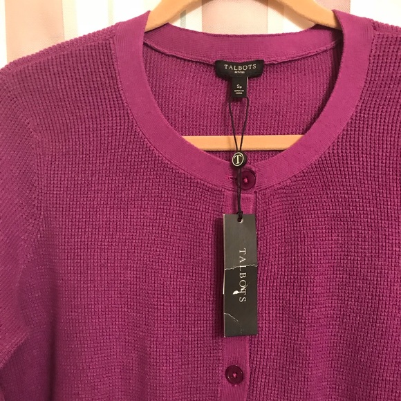 2 for $10 ✨ Talbots cardigan size SP💜 - Picture 3 of 6